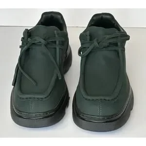 Burberry Green Leather Creeper Lace-up Boots 12.5 US (45.5) 8075390 IT NIB $1090 Burberry | Shoes | Burberry Green Leather Creeper Laceup  main image 4